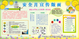 安全月宣传展板