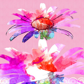 唯美花卉抽象花卉挂画装饰画