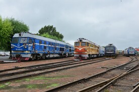 吉林大安北机车陈列馆