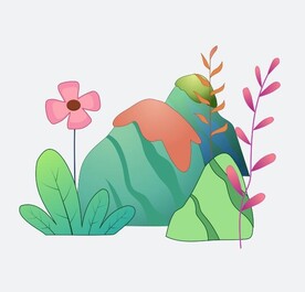 插画小植物