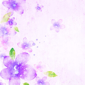 紫色花卉花朵唯美挂画装饰画