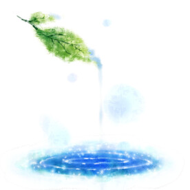滴水树叶挂画装饰画
