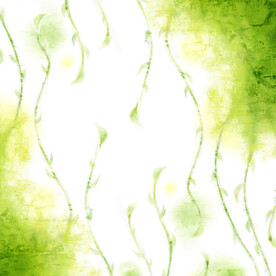 绿植水彩抽象挂画装饰画