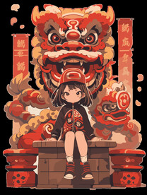 坐着的女孩