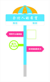 网红路牌