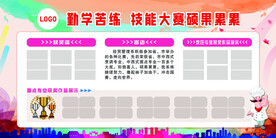 厨师比赛展板