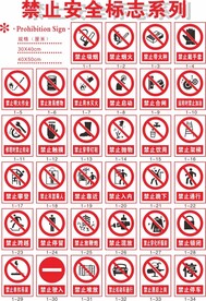 工地禁止安全标识牌