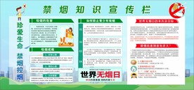 禁烟知识宣传展板