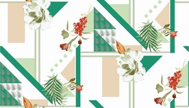 几何 手绘花