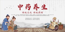 中药调理中医养生宣传展板