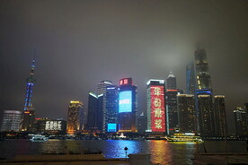 上海外滩夜景灯光