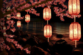 灯笼夜景