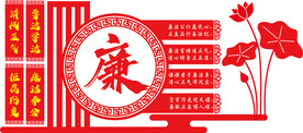 廉洁文化展板