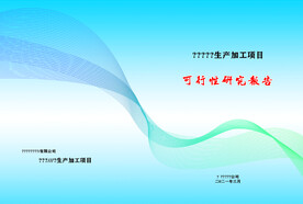 可行性研究报告封面