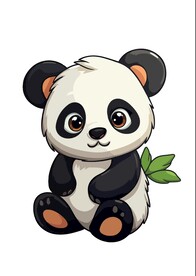 可爱卡通大熊猫图片