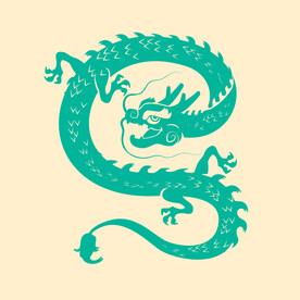  龙年图案 传统龙花纹 