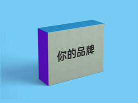 药品保健品食品包装盒样机立体图