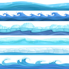 河流水流海浪