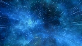 蓝色渐变离子大爆炸背景