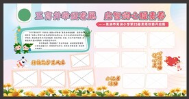素质教育 学校宣传栏 图文排版