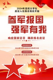 入伍海报