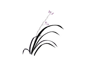 水墨兰花