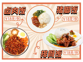 卤肉饭海报