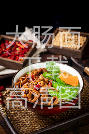 大肠面，肥肠面高清照片