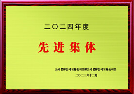 先进集体荣誉证书奖状奖牌