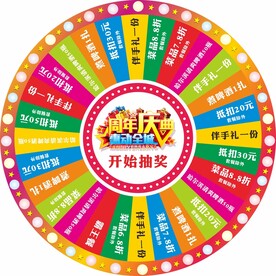 周年庆典活动抽奖转盘