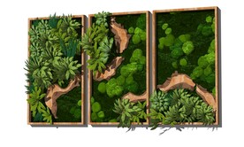 艺术植物墙模型
