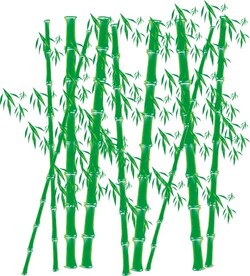 矢量竹子竹林