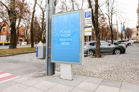 城市街道广告牌 