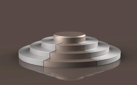 创意网纹 咖啡色 展台背景