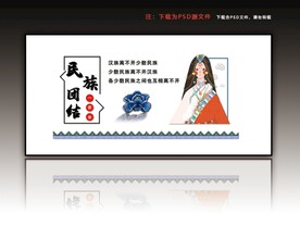 民族团结文化墙