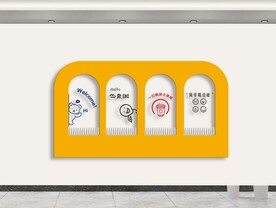 奶茶店形象墙