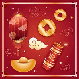 新年春节元素 