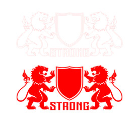 欧式狮子logo