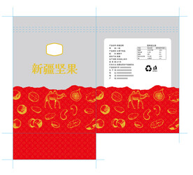 新疆果干坚果包装通用包装袋设计