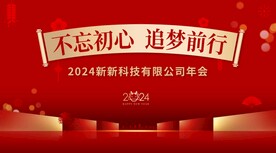 企业龙年喜庆新年背景板