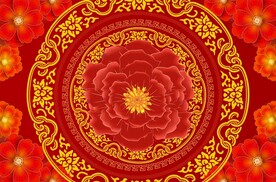 舞台背景花边