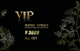 高端VIP会员卡金卡磁卡唯美