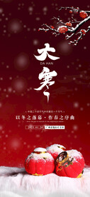 大寒节气海报