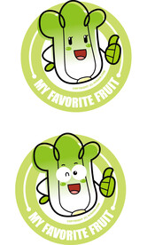 矢量白菜图标logo素材
