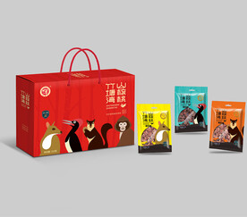 山核桃包装平面展开图