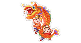 舞龙素材免扣