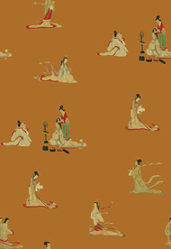 仕女印花