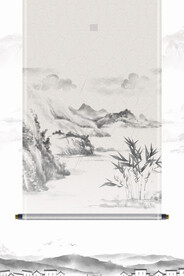 中国风山水背景