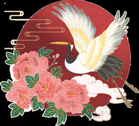 仙鹤素材 