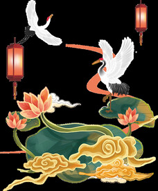 仙鹤素材